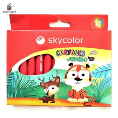 Crayones Por 12 Colores Skycolor Jumbo (12)