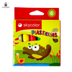 Plastilina Skycolor Por 6 Colores