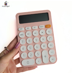 Calculadora Style Deli 12 Digitos 158x105x28mm Rosa