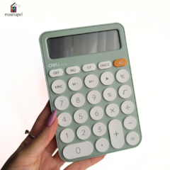 Calculadora Style Deli 12 Digitos 158x105x28mm Verde