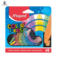 Tizas Cuadradas Por 6 Colores Maped