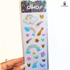 Stickers Diko 6x16cm Relieve