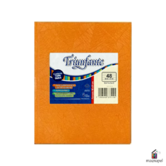 Cuaderno 16x21cm Tapa Dura 50 hojas Triunfante Naranja