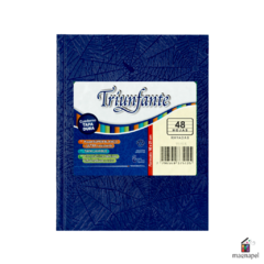 Cuaderno 16x21cm Tapa Dura 50 hojas Triunfante Azul