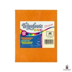 Cuaderno 19x23cm Tapa Dura 50 hojas 123 Triunfante Naranja