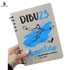 Cuaderno Con Espiral Argentina A5 80 Hojas Lisas Paperland