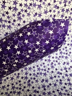 Cartulina Fantasía Mag Mod. Estrella Violeta y Blanco