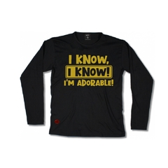 REMERA IKNOW NEGRO MANGA LARGA