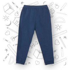 PANTALON ESCOLAR AZUL MARINO FRIZA ALGODON