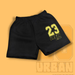 SHORCITO 23URBAN NEGRO RUSTICO NIÑO