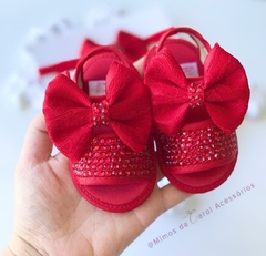 sandálias-bebe-vermelha