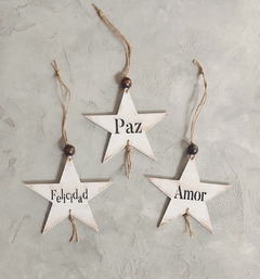 ESTRELLAS colgantes x 3