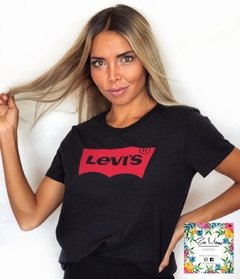 Remera Levis Mujer Negra (art.038)