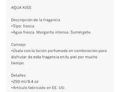 Body Mist Aqua Kiss (art.264) - comprar online