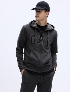 Campera Gap Hombre New Charcoal Grey