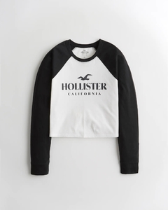 Camiseta con estampa y capucha Hollister (art.434)