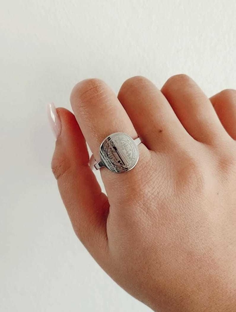 Anillo San benito. Acero quirurgico