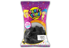Party time standard negro 9' x 50 unidades