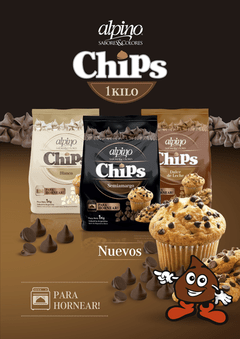 Chips de Chocolate semiamargo Alpino - comprar online