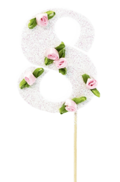 Numero con flores y givre - comprar online