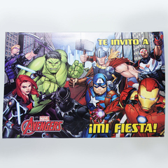 Invitaciones Avengers x10