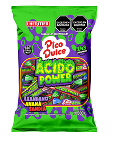 Masticable Pico Dulce "Acido Pawer " 500gr