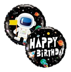 Globo Astronauta Happy Birthday