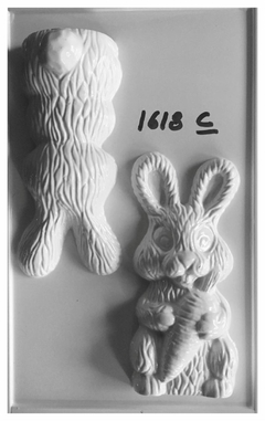 Placa Pascuas Conejo Frente y Dorso 1618