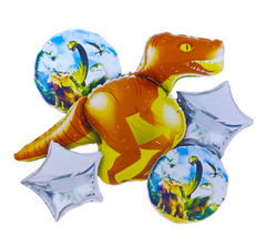 Set de Globos Dinosaurio x5