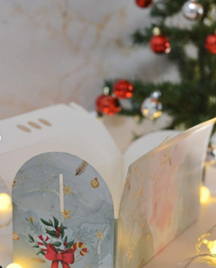 Caja Budín Navidad Con Manija 30x10x7cm - comprar online
