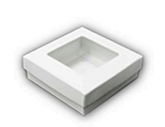 Caja Cuadrada Visor 13x13x3cm