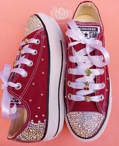 Tenis all star plataforma vinho 2025