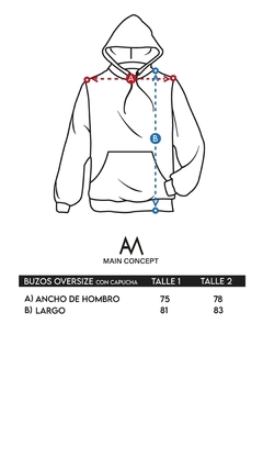 Hoodie Rubi Oversize negro - Main Concept