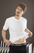 Camiseta manga corta de hombre escote redondo color blanco en internet