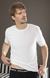 Camiseta manga corta de hombre escote redondo color blanco