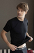 Camiseta manga corta de hombre escote redondo color negro - comprar online