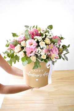 Flower box redonda kraft - comprar online