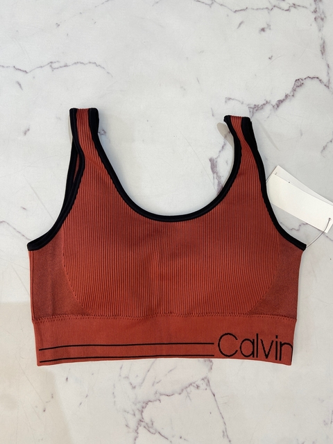 Top deportivo calvin klein sale