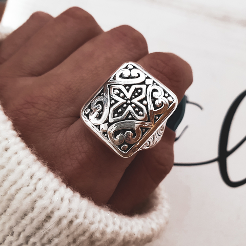 Anillos de online plata inflada precios