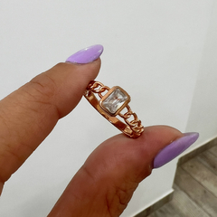 Anillo Cubic Chain Rose T.17 - comprar online