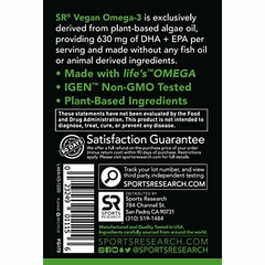 Omega 3 Vegano - SR 60 cápsulas - Alioli Bienestar Natural