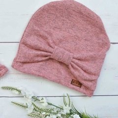 Gorro Moño Rosa Jaspeado