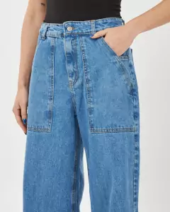 Jean WIDE LEG Bio azul - Veronaevero