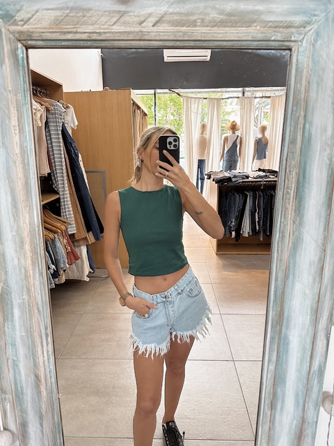 Short FELI flecos celeste