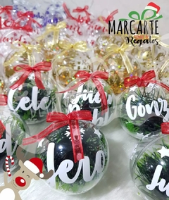 BOLAS DE NAVIDAD TRANSPARENTES (DOCENA) - Marcarte