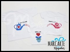 Camisetas familia x3 Sublimación - Marcarte