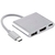ADAPTADOR USB TYPE C PARA USB TYPE C E HDMI E USB 3.0 MARCA-TOMATE MTC-7106 - comprar online