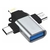 ADAPTADOR OTG 3 EM 1 USB TYPE-C / MICRO USB / LIGHTNING SAIDA USB 3.0 KP-HM006