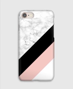 Pink and black marble