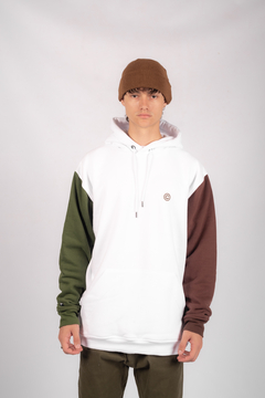 HOODIE COPY BLANCO/MARRON - Cuerdos®